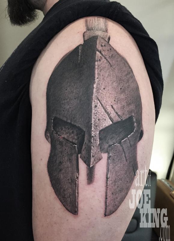 Spartan Helmet By Joe King Tattoonow